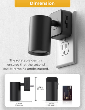 L LOHAS LED night light easy to install in any standard outlet.