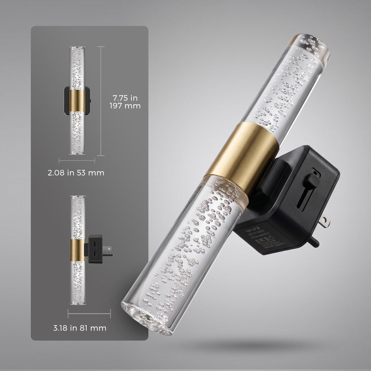 L LOHAS LED simple plug-in installation on standard outlets.