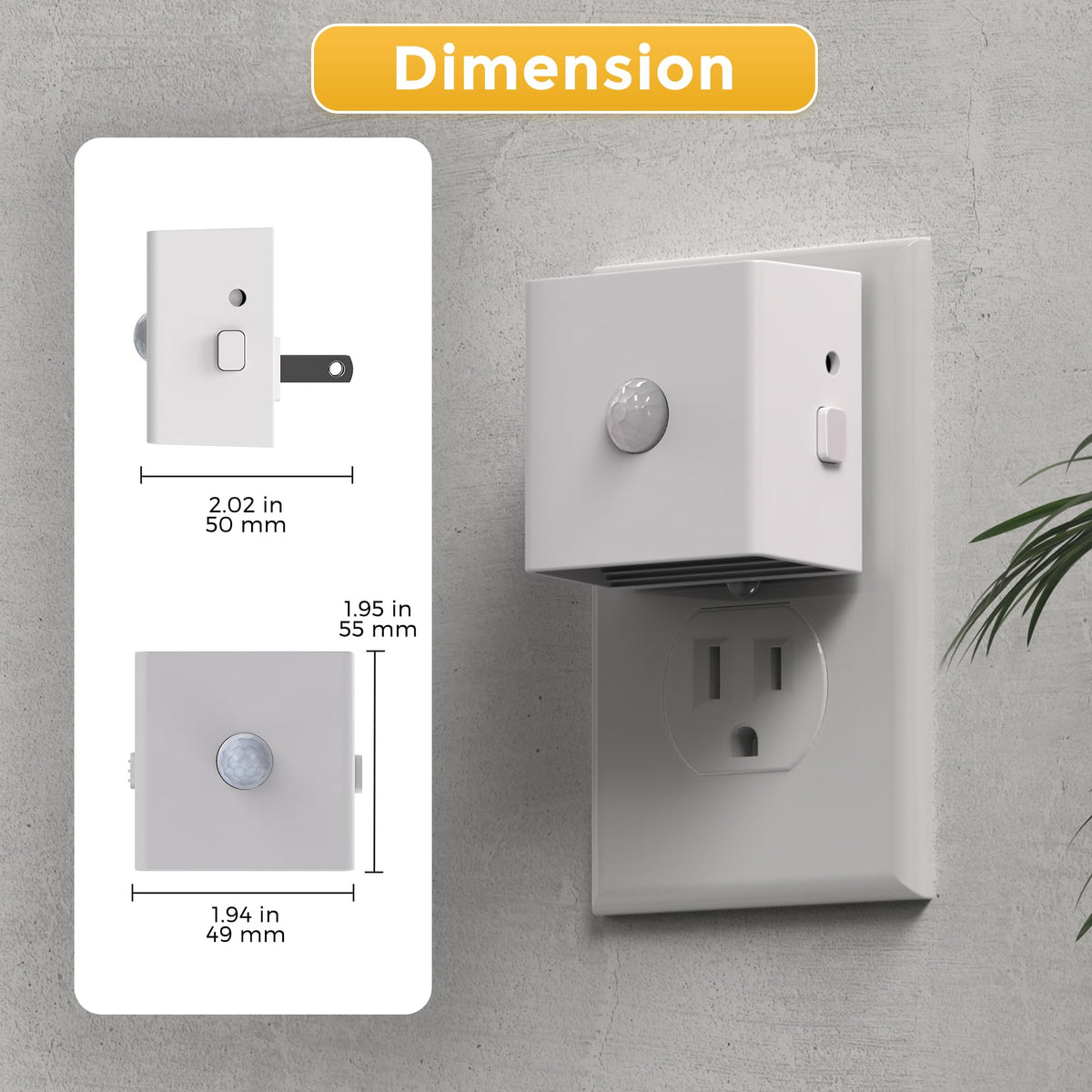 L LOHAS LED 3000K soft white glow for cozy nighttime visibility.
