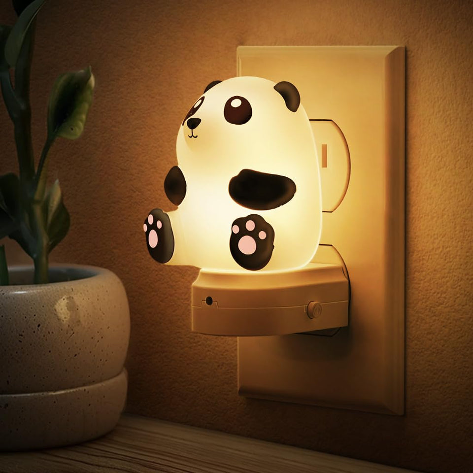 L LOHAS LED 3D panda night light for kid's room creates a cozy bedtime atmosphere