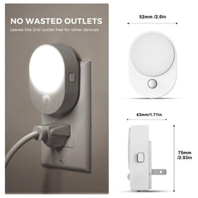 L LOHAS LED night light consumes only 0.6W to save energy with minimal glare.