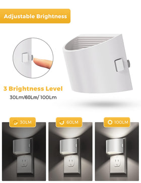 L LOHAS LED night light modern white cylindrical frame for any space.