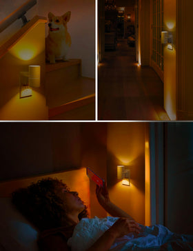 L LOHAS LED modern white shade complements any decor