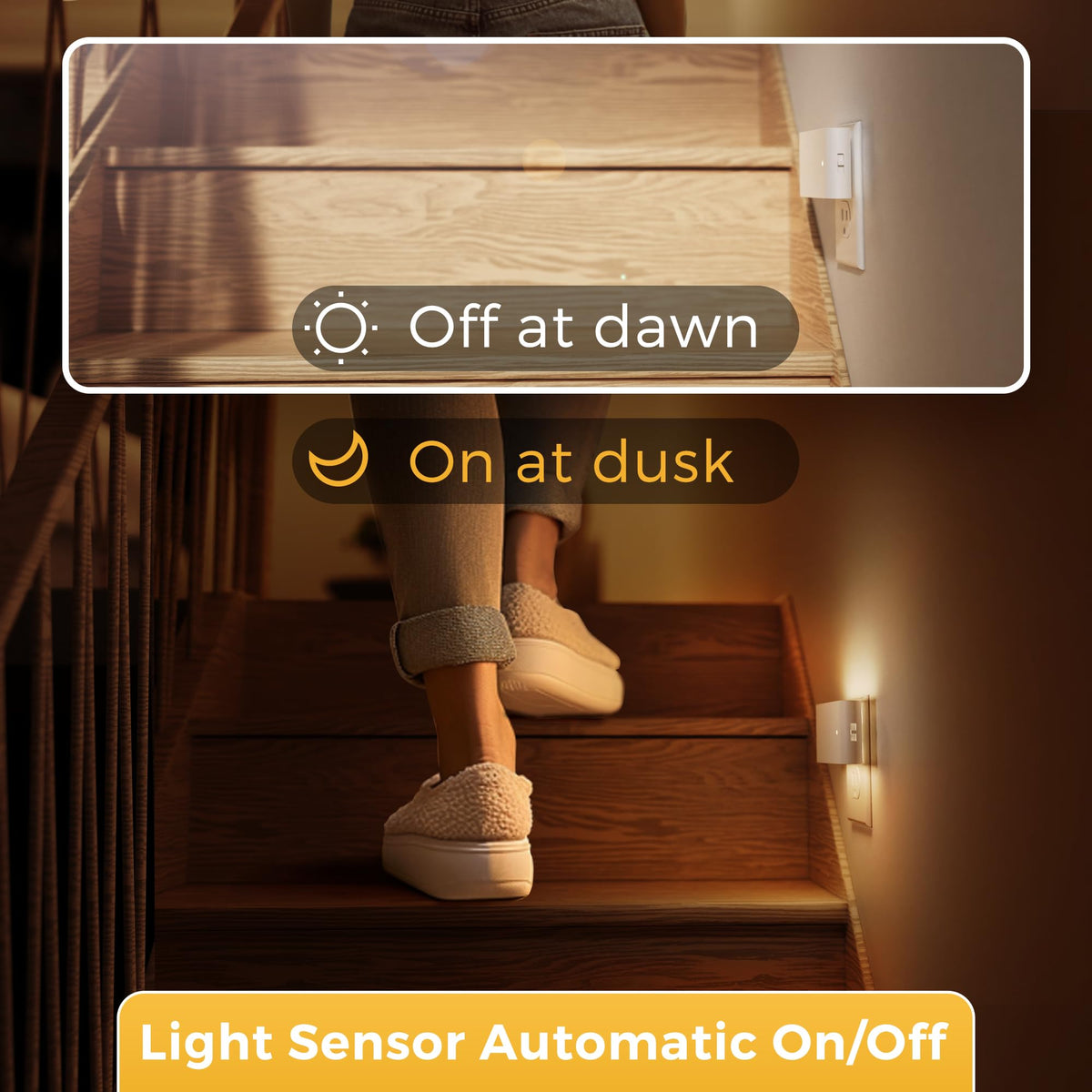 L LOHAS LED night light multi-purpose for kids, stairs, and hallways.