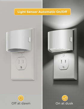 L LOHAS LED night light with outlet-free bottom design.