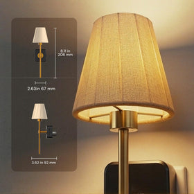 L LOHAS LED plug-in night light design fits bedrooms, living rooms, and hallways with a secure 3-prong plug.