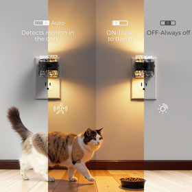 L LOHAS LED two-pack night light, motion sensor activates softly when passing by.