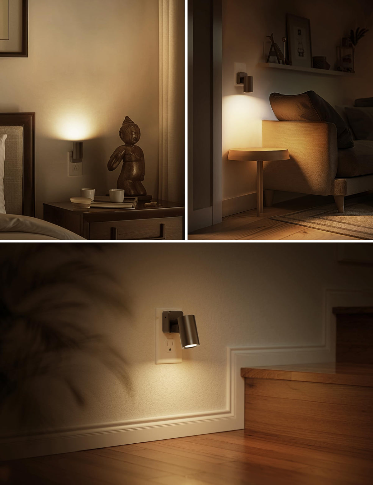 L LOHAS LED night light suitable for bedrooms, bathrooms, and kids' rooms.