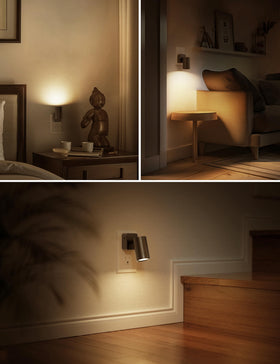 L LOHAS LED night light suitable for bedrooms, bathrooms, and kids' rooms.