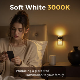 L LOHAS LED sensor night light automatically turns on at dusk