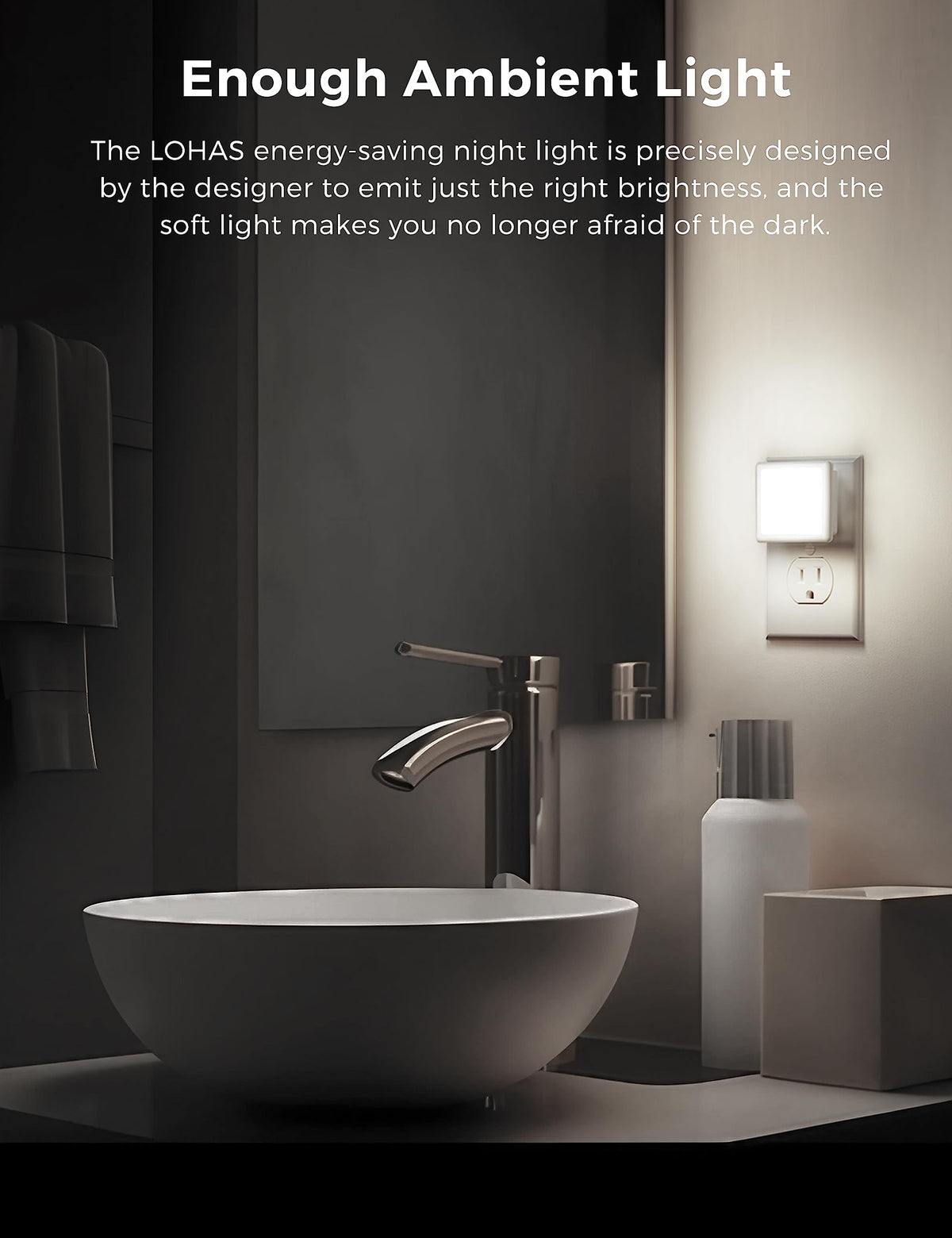 L LOHAS LED gentle 0.3W brightness for easy nighttime stepping