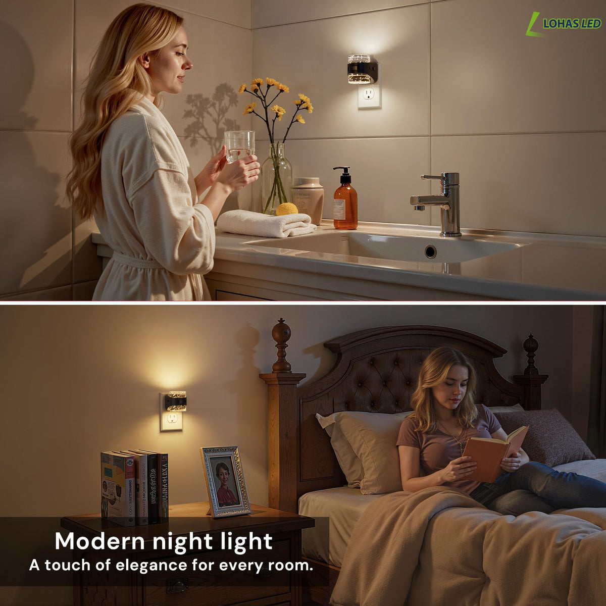 L LOHAS LED 2-pack is ideal for kids' rooms and dark hallways.