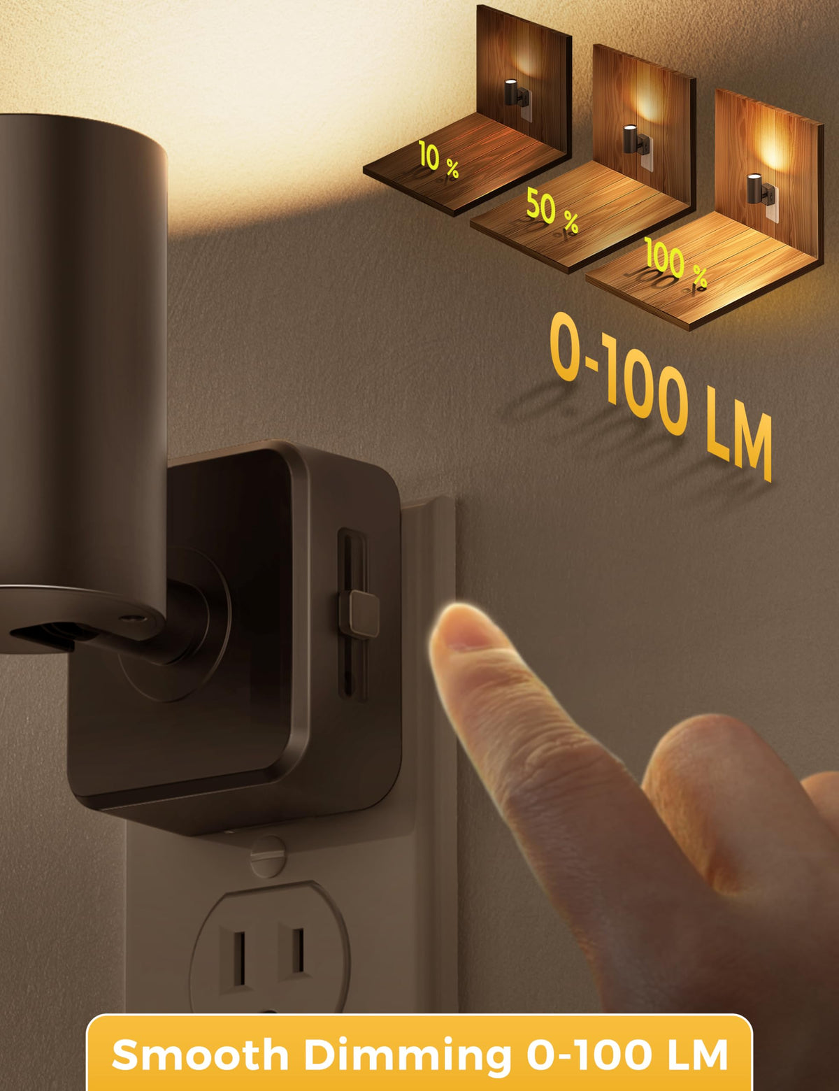 L LOHAS LED night light plug-in for hallway and stairs to improve safety.