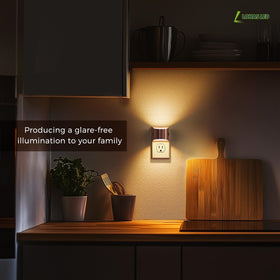 L LOHAS LED auto on/off sensor ensures gentle night lighting without glare