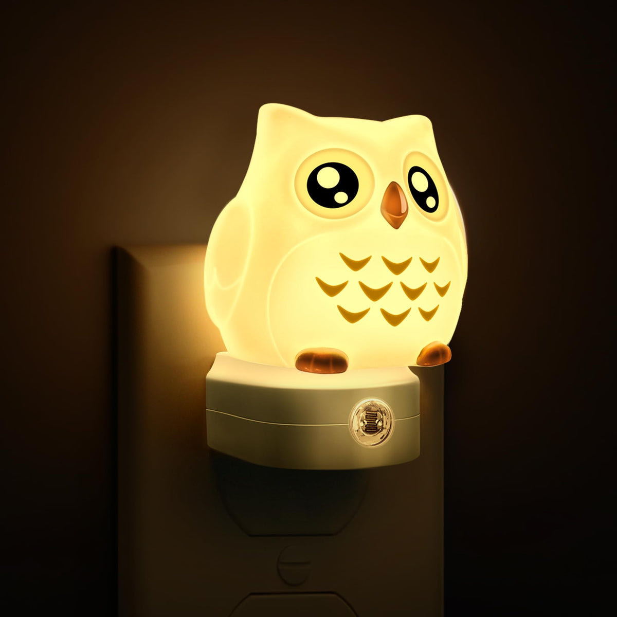 L LOHAS LED Owl Night Light in a 3D owl design adds bedtime ambiance