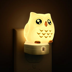 L LOHAS LED Owl Night Light in a 3D owl design adds bedtime ambiance