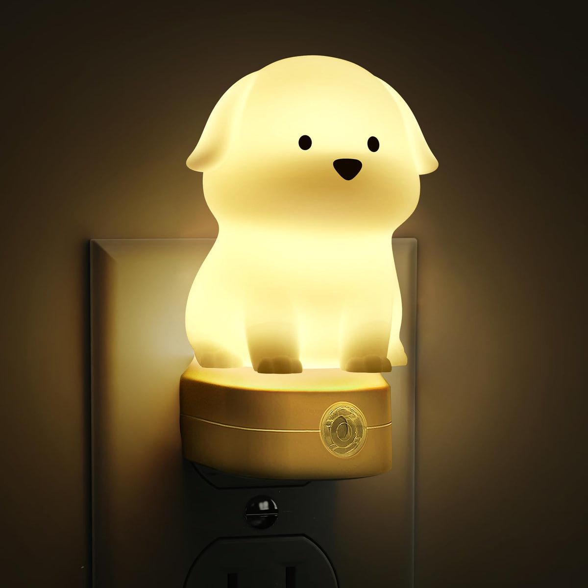 L LOHAS LED puppy night light, adorable 3D design creates a calming bedtime glow.