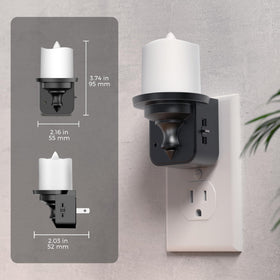 L LOHAS LED flameless design ensures kid and pet-safe lighting.