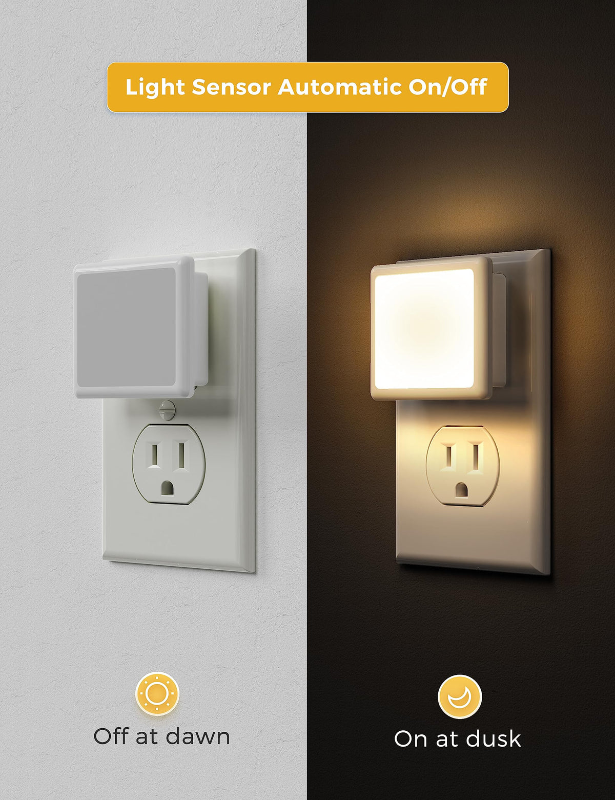 L LOHAS LED 3000K soft white night light for cozy bedrooms