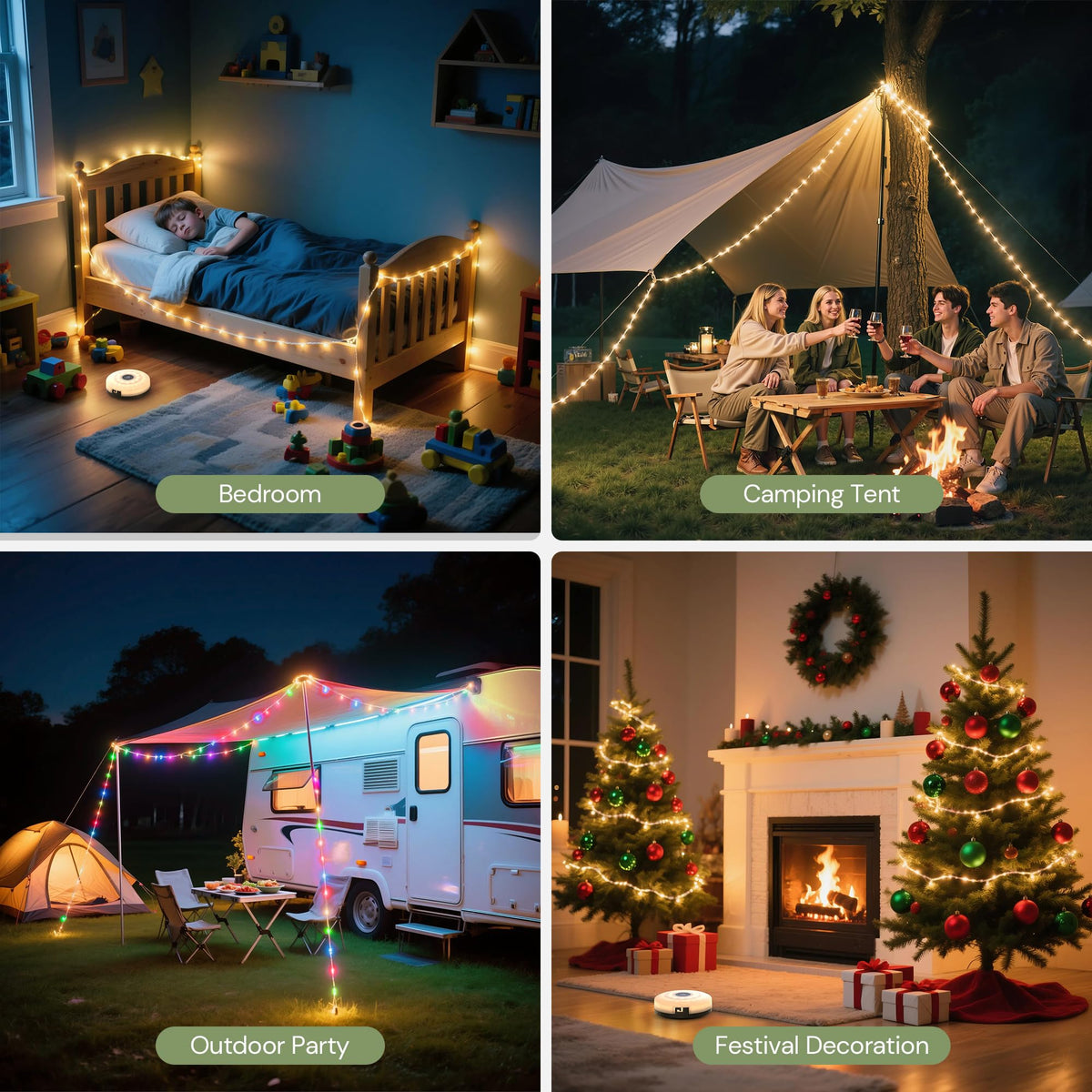 L LOHAS LED versatile hanging option for tents and yards