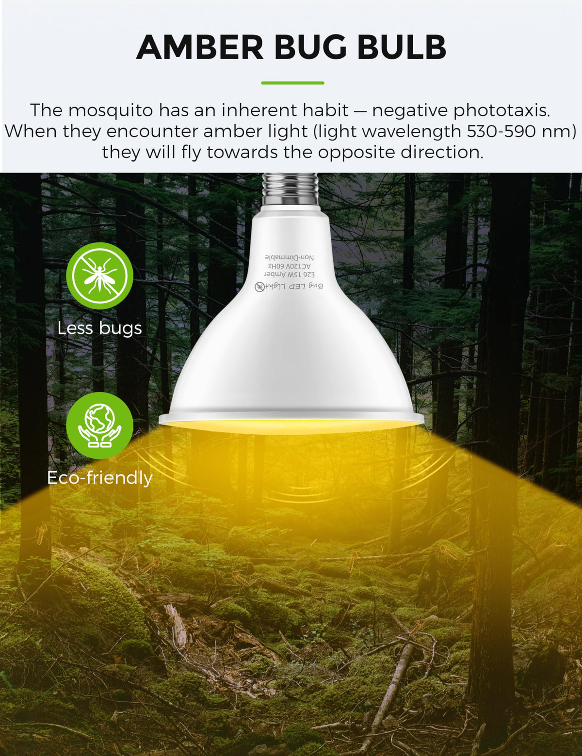L LOHAS LED PAR38 yellow flood light delivers warm 2000K glow for patios