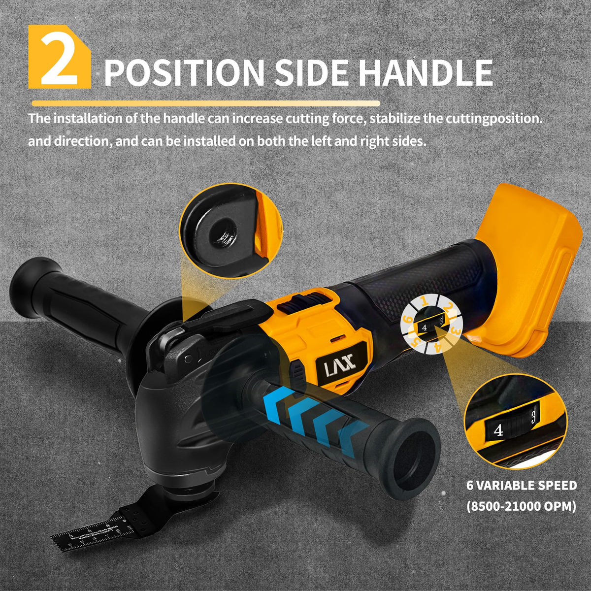 L1NXIXI six-speed control delivers precise results across materials.