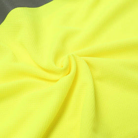 L&M Hi-Vis Class 3 T‑Shirt lime back view with black bottom for contrast