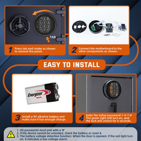 La Macaza three LED status indicators displaying lock condition at a glance.