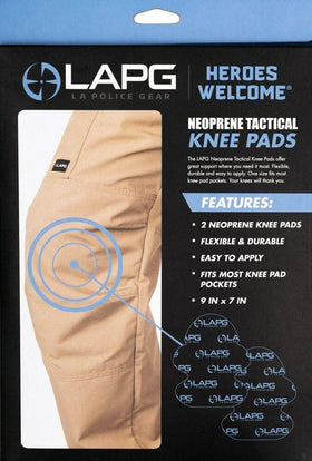 LA Police Gear universal fit for most knee pad pockets in work pants.