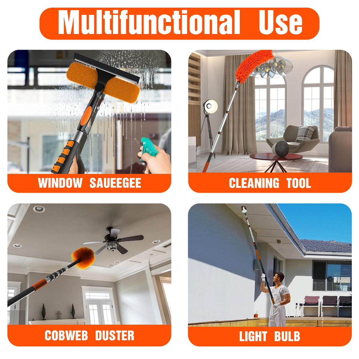 LAANPOLE anti-slip EVA grip ensures secure handling in wet conditions