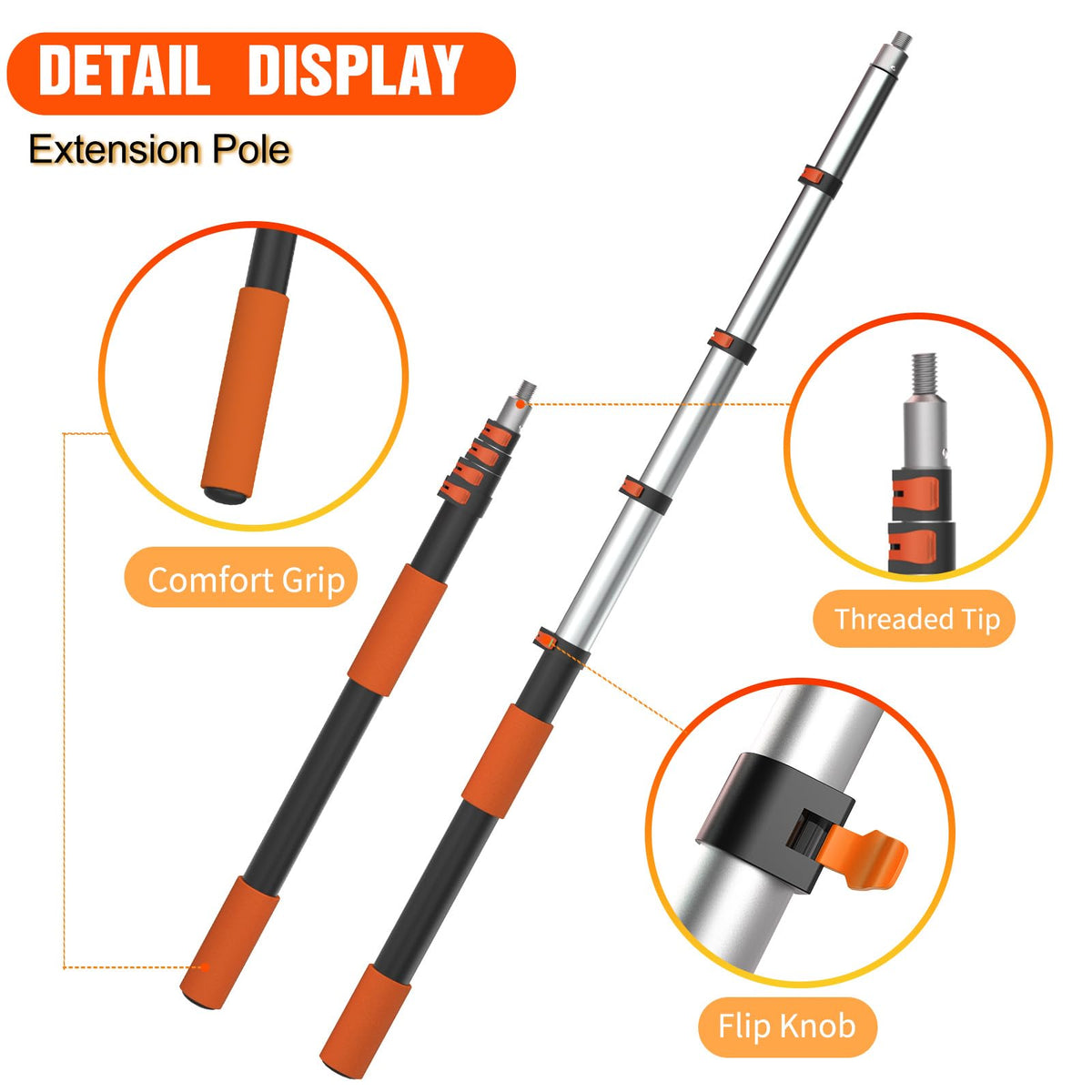 LAANPOLE extendable pole adjustable length for DIY projects