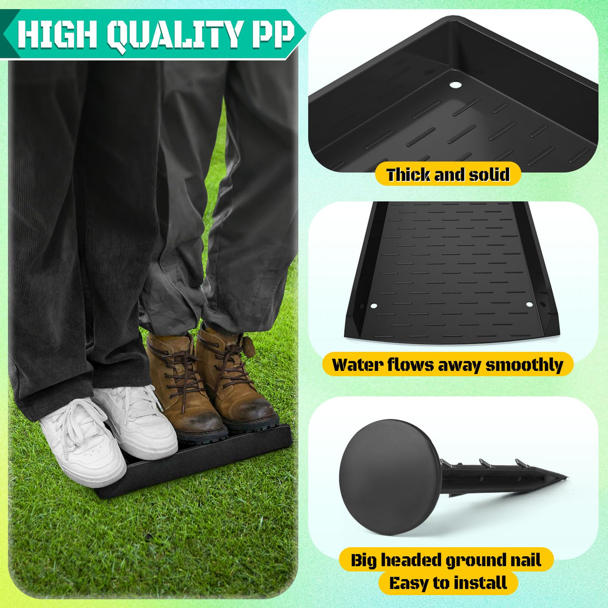 laapee ladder-style design prevents soil buildup for cleaner drainage