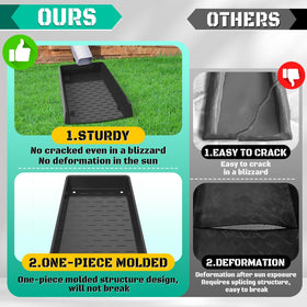 laapee downspout splash block in polypropylene resists UV fading
