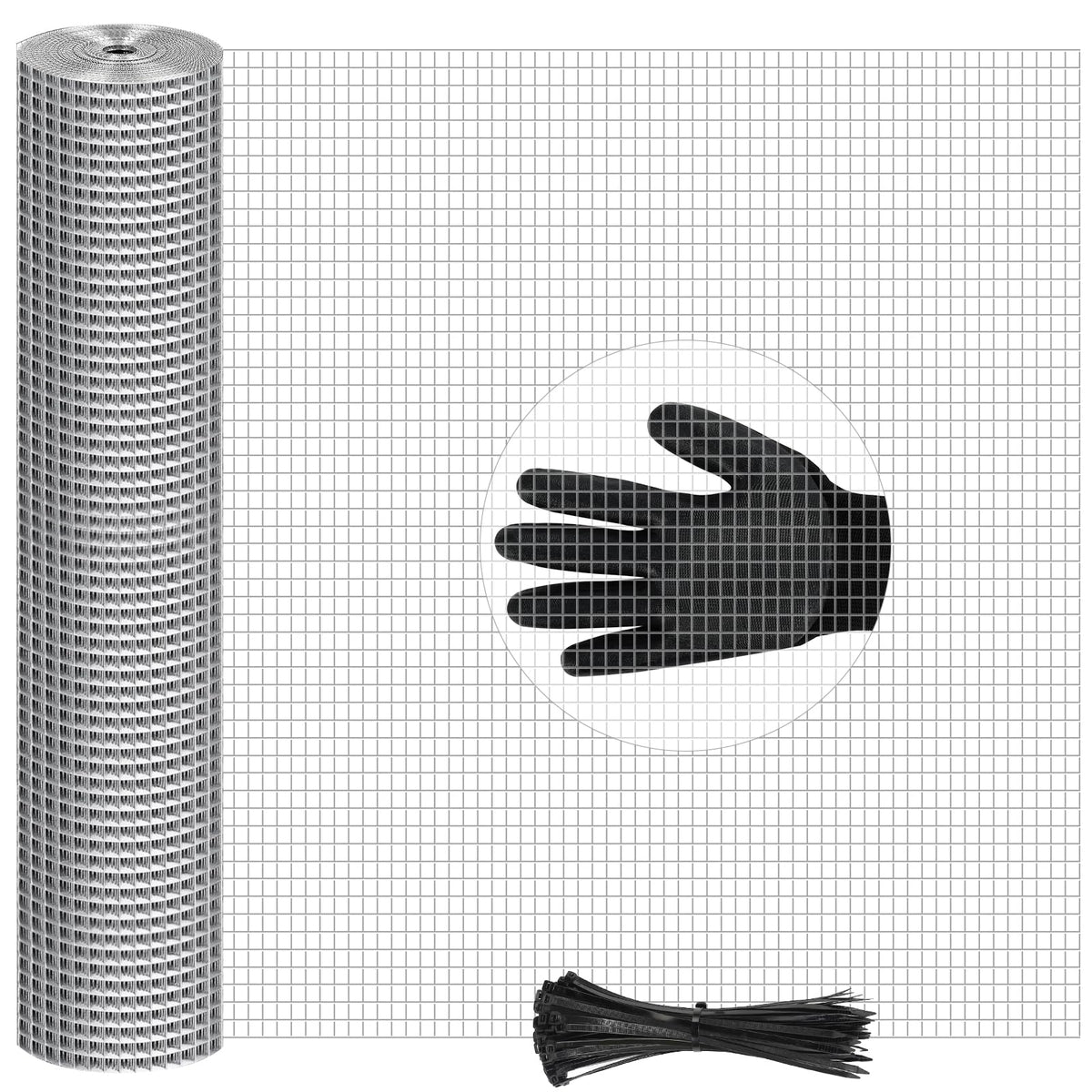 laapee hardware cloth 48in x 100ft roll close-up shows burr-free edge for safe installation