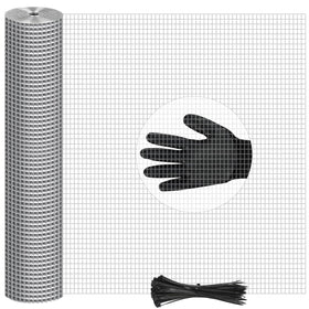 laapee hardware cloth 48in x 100ft roll close-up shows burr-free edge for safe installation