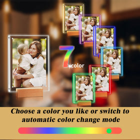 laapee LED wooden base display with color options