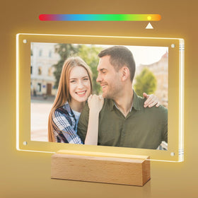 laapee light up frame 5x7 showing clear acrylic elegance for cherished photos