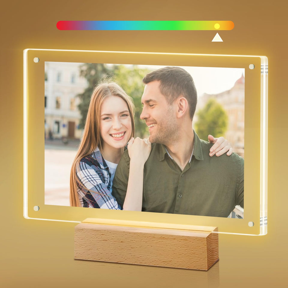 laapee light up frame 5x7 showing clear acrylic elegance for cherished photos