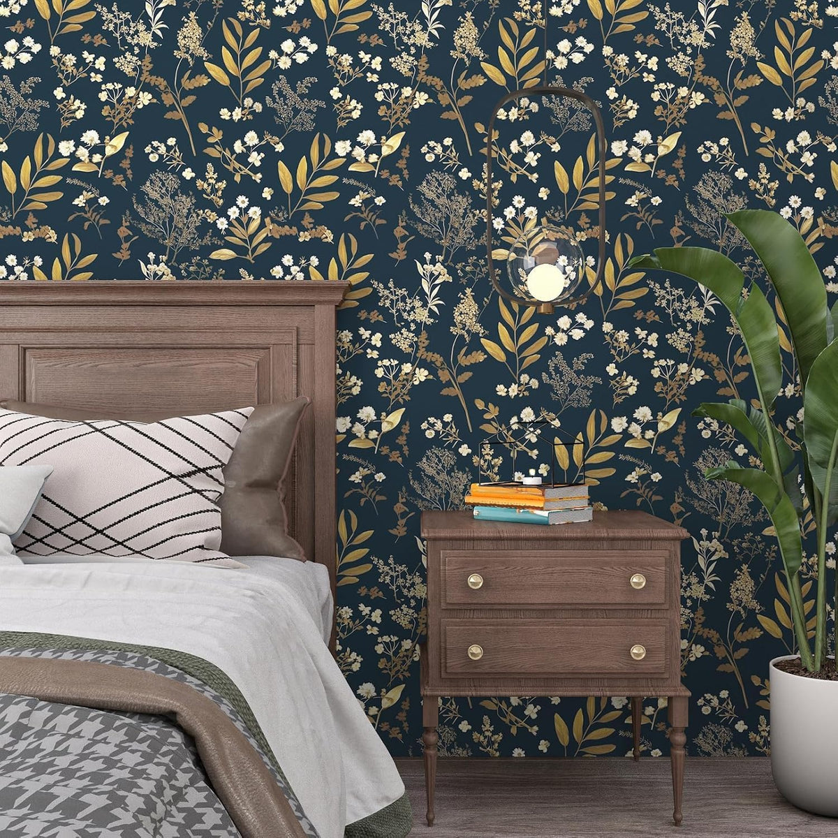 Laatse bedroom wall installation creates a cozy, stylish backdrop