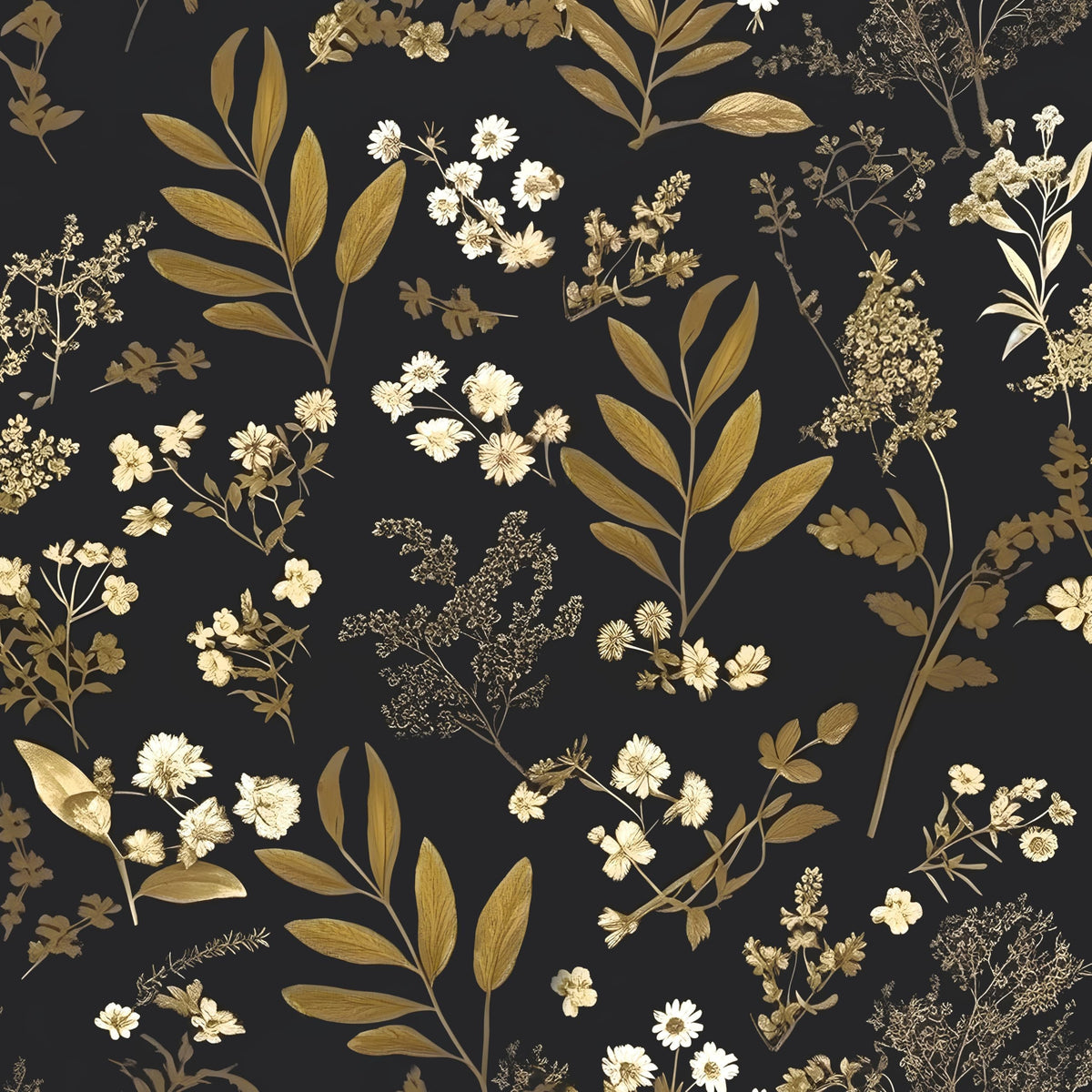 Laatse Black Gold wallpaper roll close-up highlights gold accents for bold walls