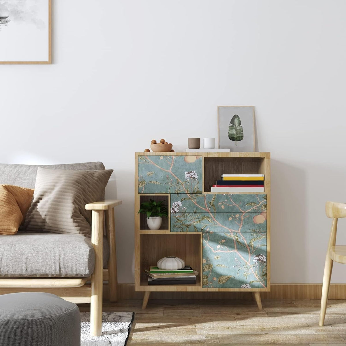 Laatse kitchen and bathroom decor with renter-friendly removable wallpaper
