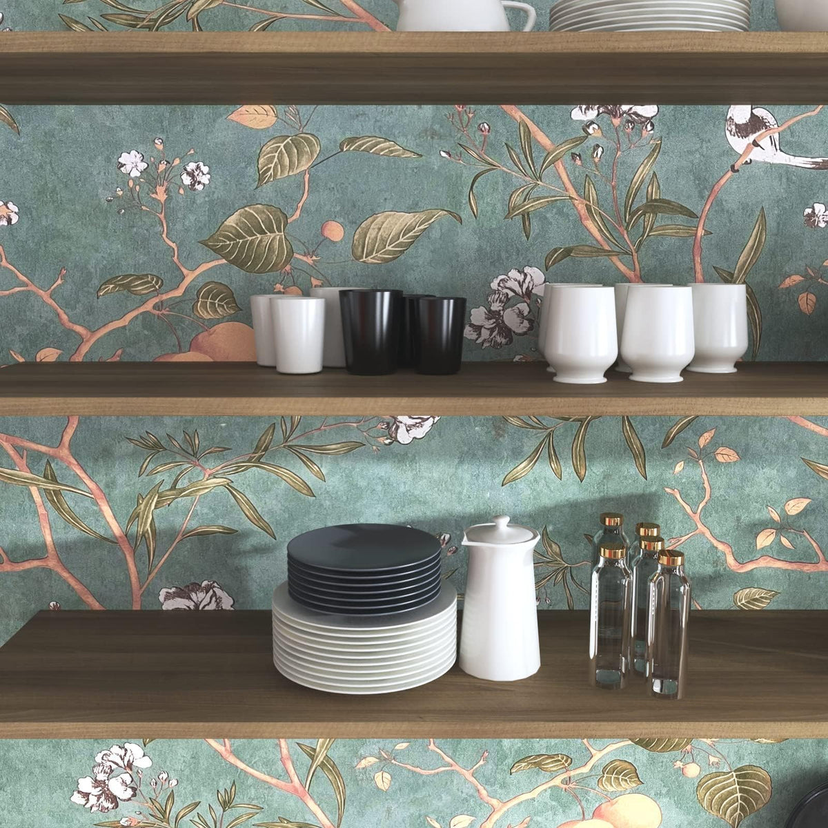 Laatse self-adhesive wallpaper back enables simple stick-on setup