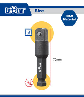 LABEAR black phosphate finish on adapter provides corrosion resistance during daily use.
