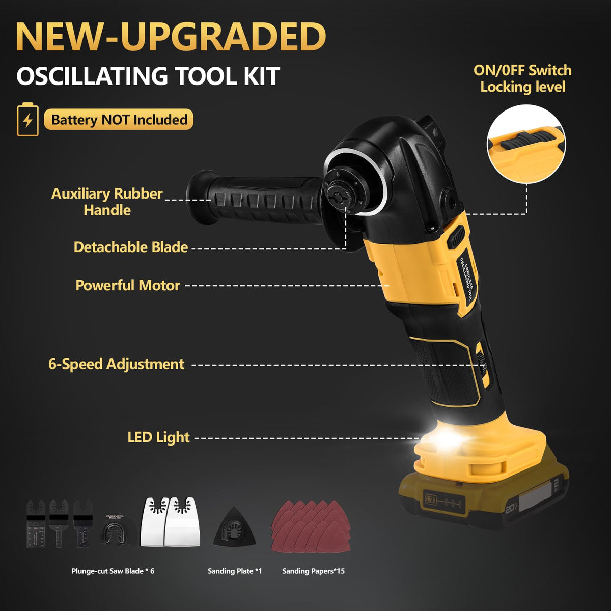 Labfintom 6-speed brushless motor for precise control on difficult tasks.