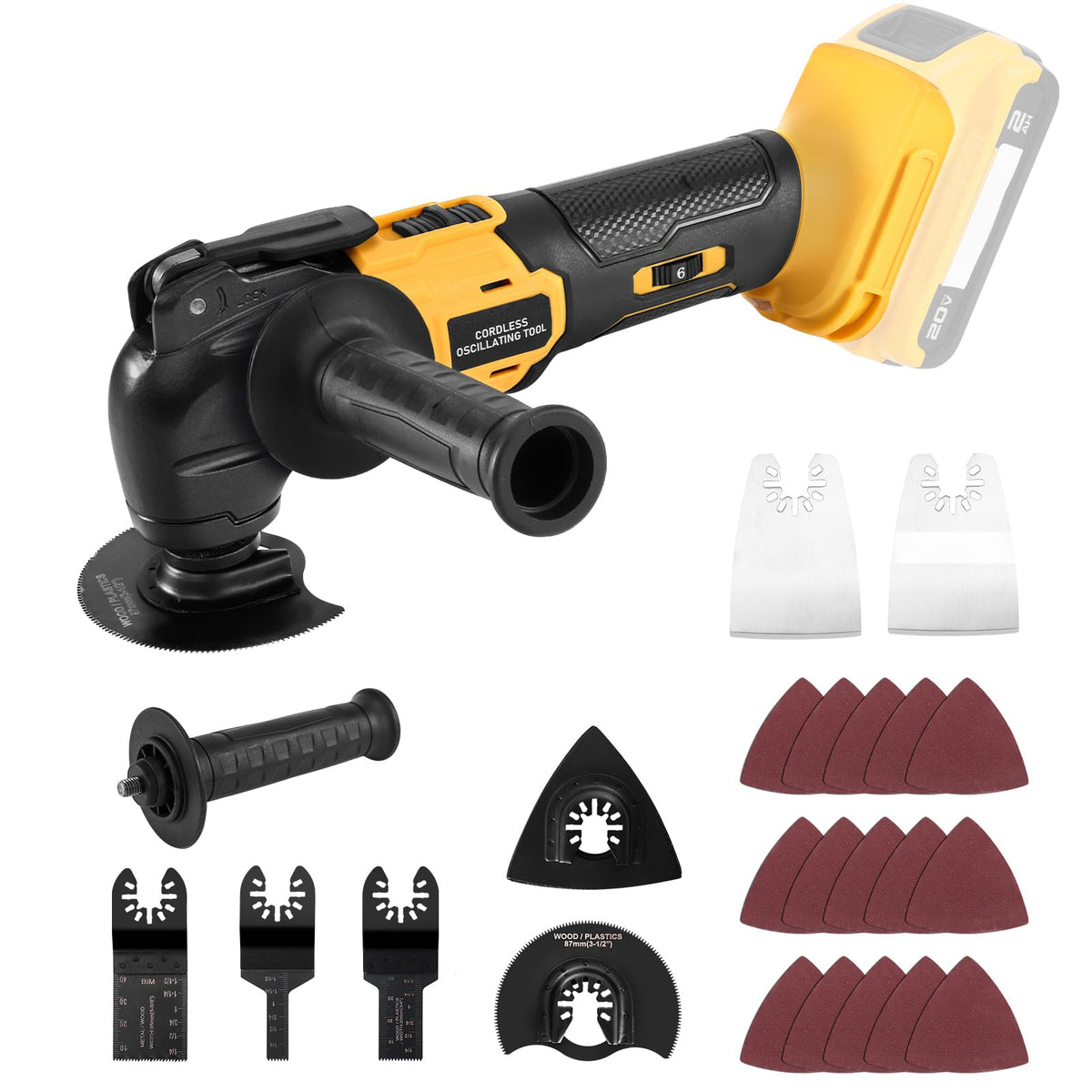 Labfintom cordless oscillating tool for versatile cutting and scraping anywhere.