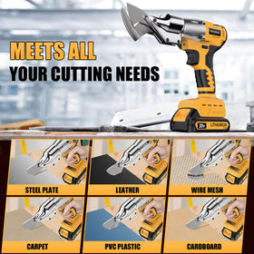 Cuts thin metal up to 20 gauge stainless steel with Labfintom