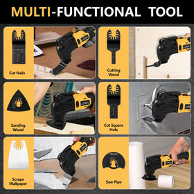 DeWalt 20V battery compatibility enables cordless freedom.