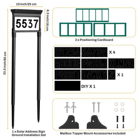 Lacasa address sign ground-mounted for clear street-side readability