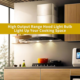 Lachesan range hood light bulb ideal for kitchens and task lighting.