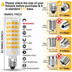 Lacnooe 3000K warm white bulb for cozy interiors.